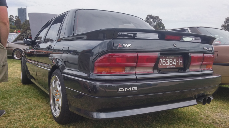 Based on some old articles I’ve seen, I think this Mitsubishi is a real AMG. Crazy.